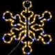 3. DECORATIVE HANGING SNOWFLAKE 32.5 CM 100LED TRIMER WARM WHITE