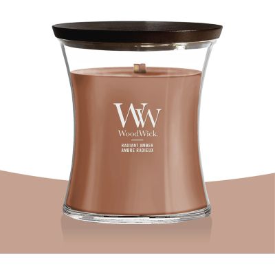 2. RADIANT AMBER WOODWICK Ellipse Candle