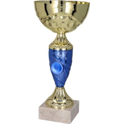 6. Gold and blue metal cup TM 9058B