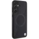 4. BMW BMHMS24M23RTPK S24+ S926 black/black hardcase Signature Leather Half Textured & Circle MagSafe