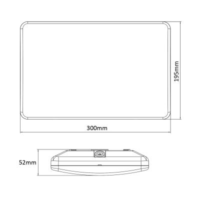 MACLEAN LED LAMP, HOUSE NUMBER WITH TWILIGHT SENSOR 950LM 12W IP65 SOLAR RESISTANT MCE292 W