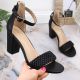 2. eVento W 5945 black block heel sandals