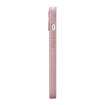 6. iCarer Litchi Premium Leather Case iPhone 14 Plus Magnetic Leather Case with MagSafe Pink (WMI14220711-PK)