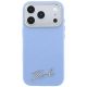 3. Karl Lagerfeld Saffiano Small Script Metal Logo MagSafe Case for iPhone 17 Pro Max / 18 Pro Max - Light Blue