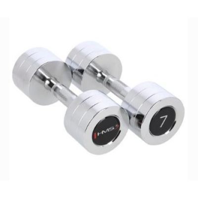 3. Chrome dumbbells 2x7 kg HMS CHD07