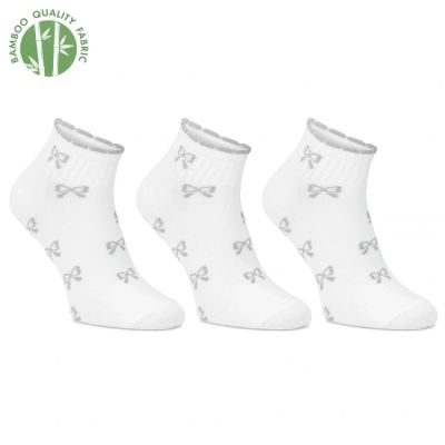 Filippo SD-AN07 women's bamboo white socks