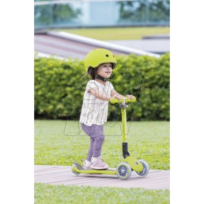 12. 3-wheel scooter Globber Foldable Lights Lime Green Jr 437-106