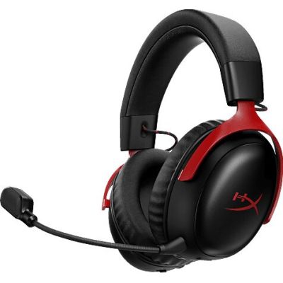 16. HyperX Cloud III Wireless – Wireless Gaming Headset (Black and Red)