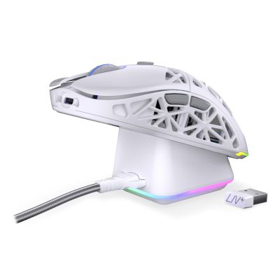 20. ENDORFY LIV Plus Wireless Onyx White Gaming Mouse Ambidextrous Bluetooth Optical 26000 DPI