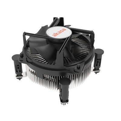 Akasa AK-CC6606BP01 computer cooling system Processor Radiator 9 cm Aluminum, Black 1 pc.