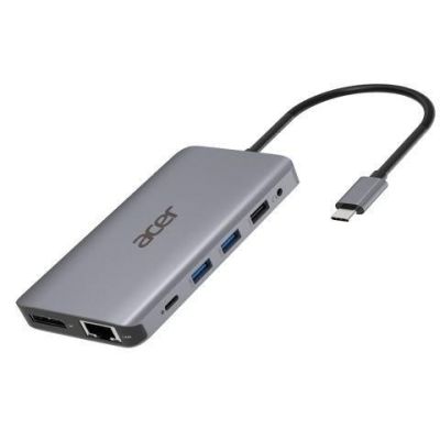 15. Acer 12-in-1 Type-C Dongle Wired USB 3.2 Gen 1 (3.1 Gen 1) Type-C Silver