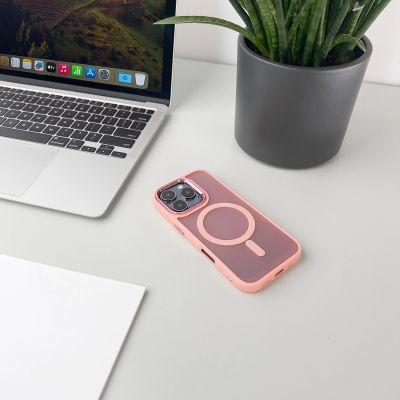 6. Magnetic Collection MagSafe iPhone 16 Plus Case - Pink