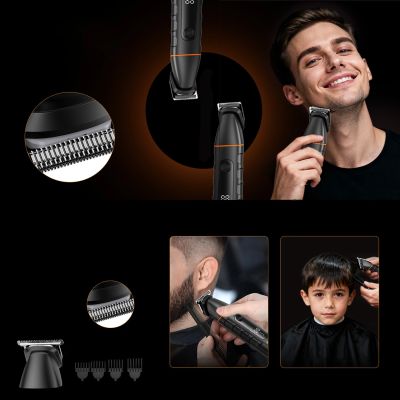 15. MAXGROOM LK-892 multifunctional trimmer with replaceable tips - black