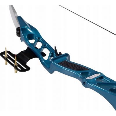 3. Poe Lang Take Down Blue Jazz Recurve Bow - Blue, 30LB (RE-023U-30)
