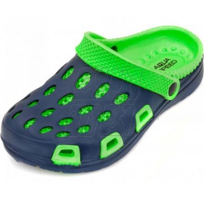 2. Slippers Aqua-speed Silvi JR kol 48 green-navy blue