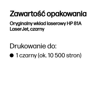 14. HP Original 81A LaserJet Toner Cartridge, Black