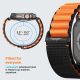 12. Spigen WBF1 Strap for Apple Watch 44 / 45 / 46 / 49 mm - Black and Orange