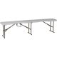12. FOLDING CATERING BENCH 183X28X43CM WHITE