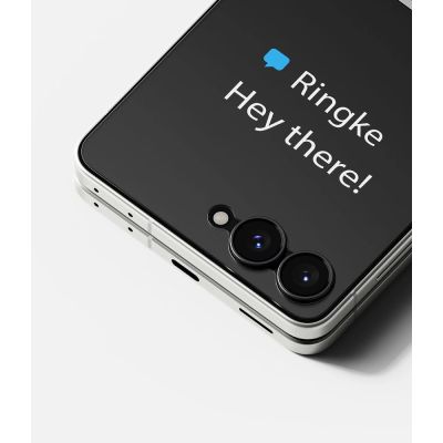 4. Ringke Cover Display Pro 2-Pack Tempered Glass for Samsung Galaxy Z Flip 8