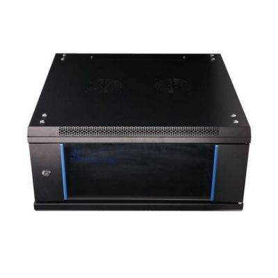 16. Extralink 4U 600x600 Black Wall-Mounted Rack Cabinet