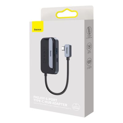 5. Baseus PadJoy universal 6in1 USB-C USB-C HUB for tablet / smartphone - dark gray