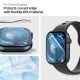9. Spigen Elite Shield ”EZ FIT” Hybrid Glass 2-PACK for Apple Watch 10 (42MM) - Clear
