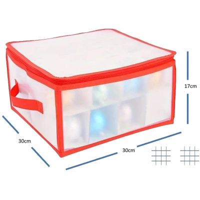 4. CHRISTMAS BAUBLE STORAGE BOX 34X34X17CM