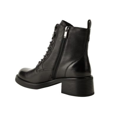4. Lee Cooper women's shoes ankle boots black zipper ankle boots natural leather