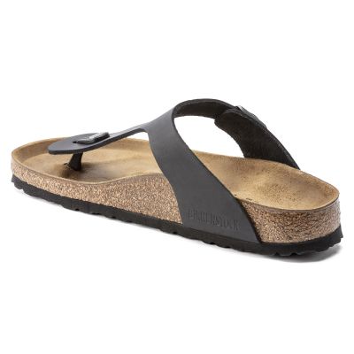 4. Birkenstock Gizeh NU Oiled Black Regular Flip-Flops for Women/Men (0845251)