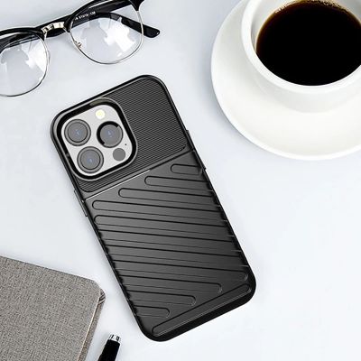 14. Thunder Case Flexible Tough Rugged Cover TPU Case for iPhone 13 Pro blue