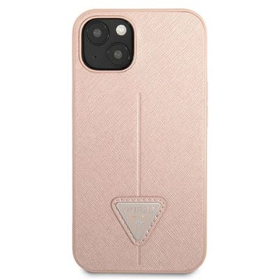 3. Guess GUHCP13SPSATLP iPhone 13 mini 5.4" pink/pink hardcase SaffianoTriangle Logo