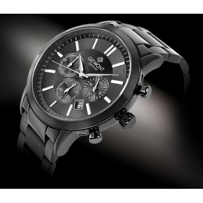 2. Men's Watch Giewont Chronograph Sapphire Black GW8510-B2