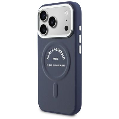 2. Karl Lagerfeld Karl RSG Logo MagSafe Case for iPhone 17 Pro Max - Blue