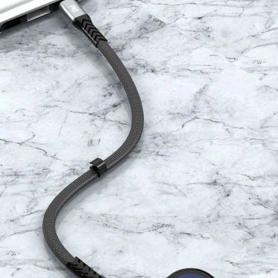 4. Dudao L10P Lightning - USB-C PD 20W cable 0.23m - black