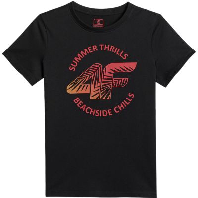 2. Boy's T-shirt 4F M3284 deep black 4FJWSS26TTSHM3284 20S