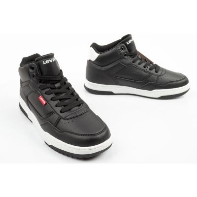 7. Levi's John SE black high-top sports shoes for kids