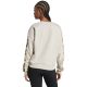 9. Women's adidas Animal Print 3-Stripes French Terry Sweatshirt Cream JM1836