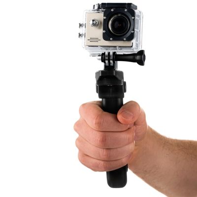 2. Mount with a mini tripod for GoPro SJCAM action cameras black
