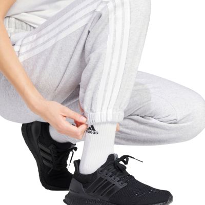 11. adidas Essentials 3-Stripes Fleece Loose-Fit Pants IN6178