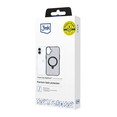 11. 3mk Smoke Case Mag&Stand for Apple iPhone 16 plus - transparent