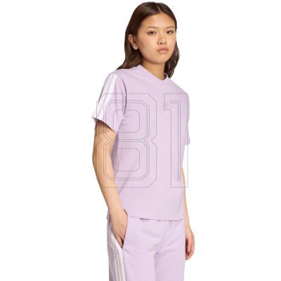 adidas Essentials 3-Stripes Cotton Women's T-Shirt Light Purple JV7362