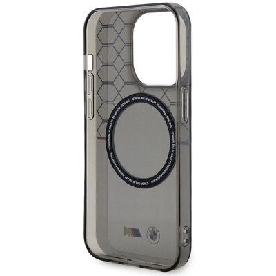 7. Case BMW BMHMP14XHGPK iPhone 14 Pro Max 6.7" grey/grey hardcase Pattern MagSafe