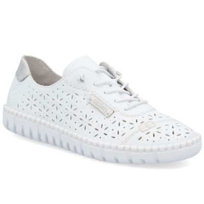 Rieker M2354-80 women's openwork white shoes