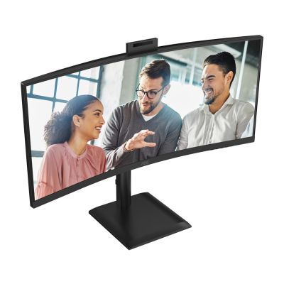 11. AOC monitor 86.3 cm (34") CU34E4CW 21:09 2xHDMI+DP+USB-C+Webcam Curv.