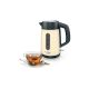 3. Bosch TWK4P437 Electric Kettle 1.7 L 2400 W Beige, Black