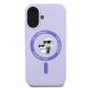 3. Karl Lagerfeld Silicone Karl&Choupette Heads Ring MagSafe Case for iPhone 16 Plus - Purple
