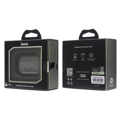 6. Audi IML Geometric Pattern AirPods Pro 2 Case - Gray
