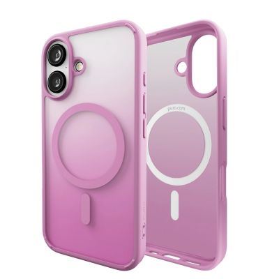 9. Puro Gradient MagSafe Silicone Case for iPhone 16 - Pink