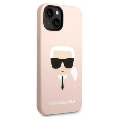 4. Karl Lagerfeld KLHCP14MSLKHLP iPhone 14 Plus 6.7 "hardcase pink / pink Silicone Karl's Head