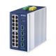 PLANET IGS-4215-16T4X Managed Network Switch L2/L4 Gigabit Ethernet (10/100/1000) Aluminum, Blue